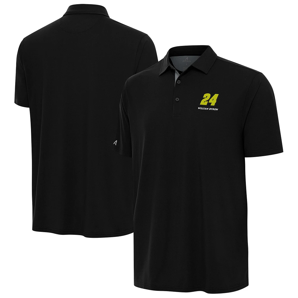 Men's Antigua Heather Gray William Byron Era Polo