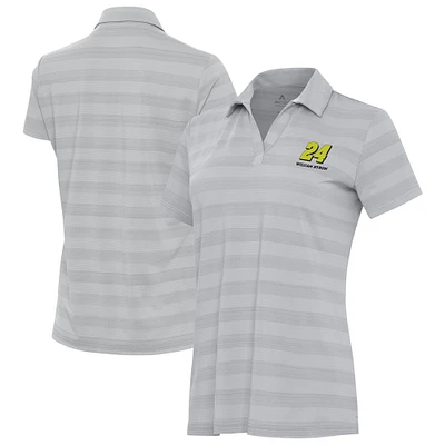 Women's Antigua Gray William Byron Tunnel Polo