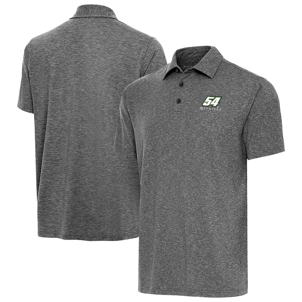 Men's Antigua Heather Ty Gibbs Par 3 Big & Tall Polo