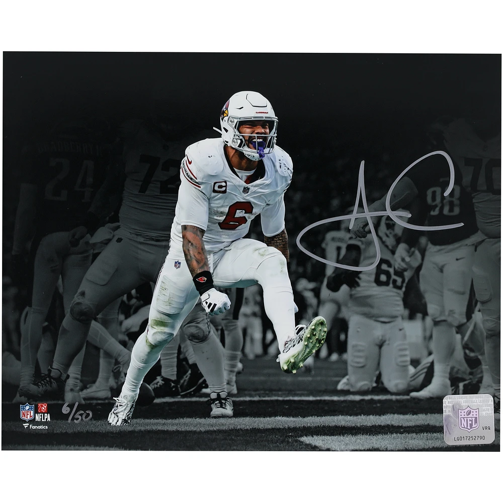 James Conner Arizona Cardinals Autographed 8" x 10" Touchdown Celebration Spotlight Photograph - Limited Edition of 50