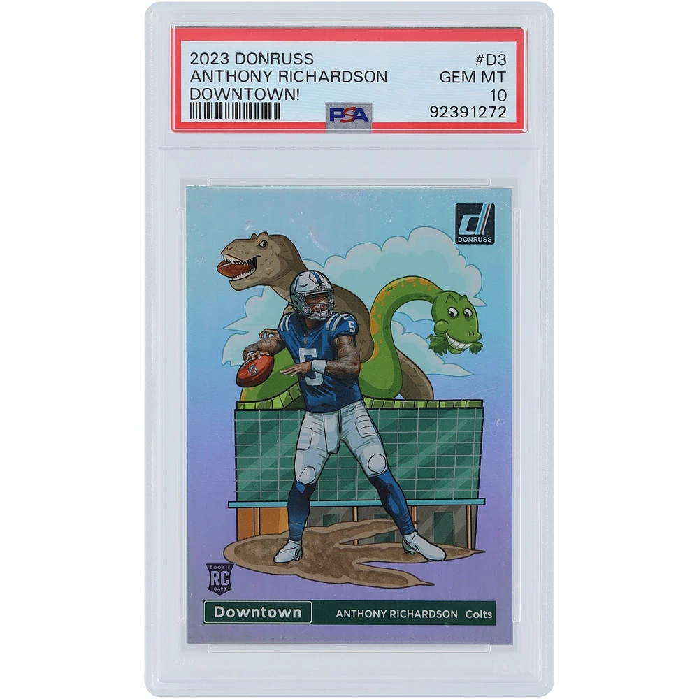 Anthony Richardson Indianapolis Colts 2023 Panini Donruss Downtown #D-3 PSA Authenticated 10 Rookie Card