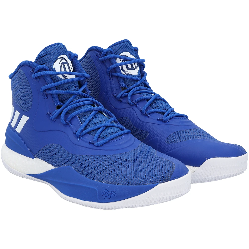 Kansas Jayhawks Team-Issued Royal Rose 8 adidas Shoes from the Basketball Program