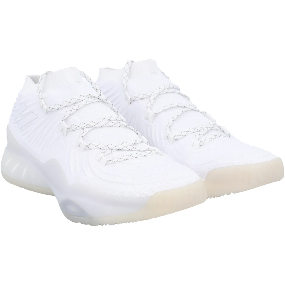 Kansas Jayhawks Team-Issued White Crazy Explosive adidas Shoes from the Basketball Program