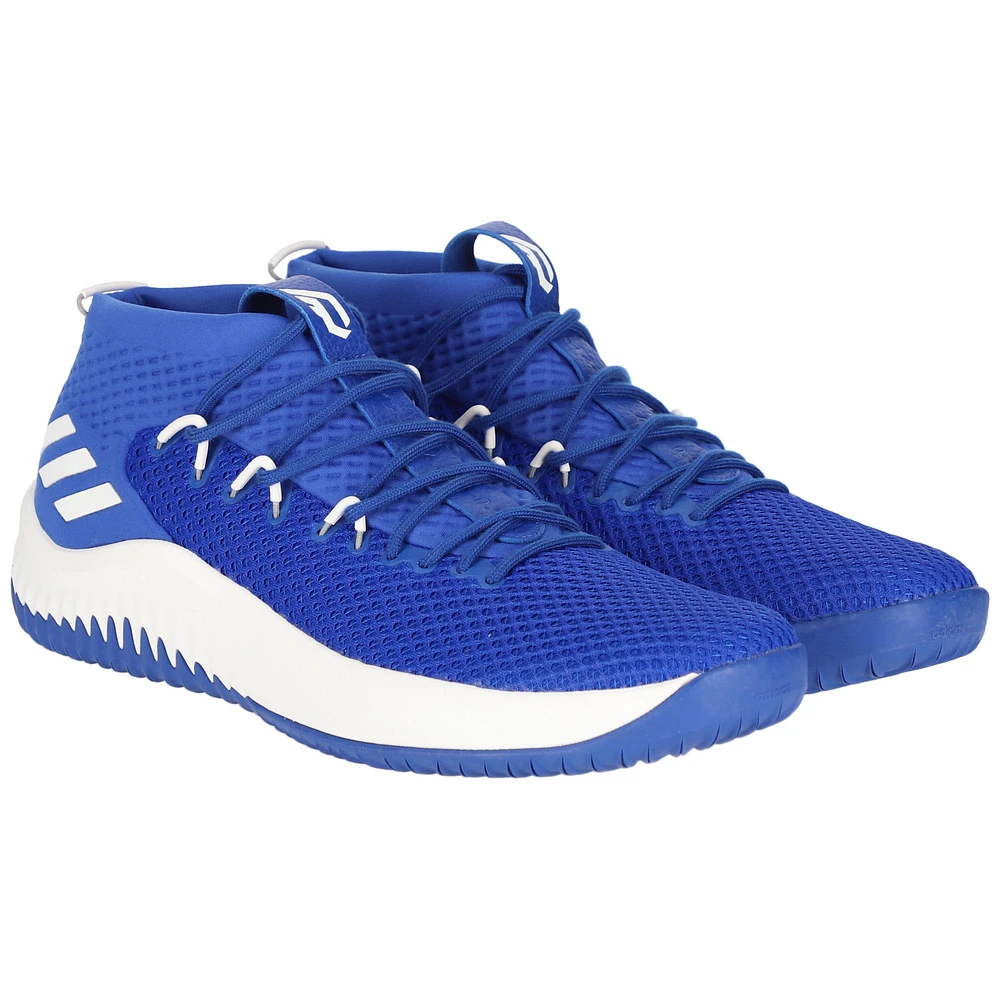 Kansas Jayhawks Team-Issued Royal/ Dame 4 adidas Shoes from the Basketball Program