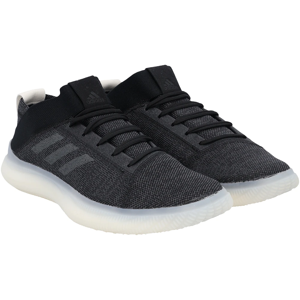 Kansas Jayhawks Team-Issued Black Pureboost adidas Shoes from the Basketball Program