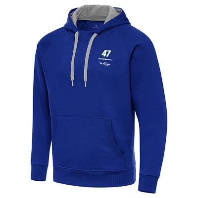 Men's Antigua Royal Ricky Stenhouse Jr. Fleece Victory Pullover Hoodie