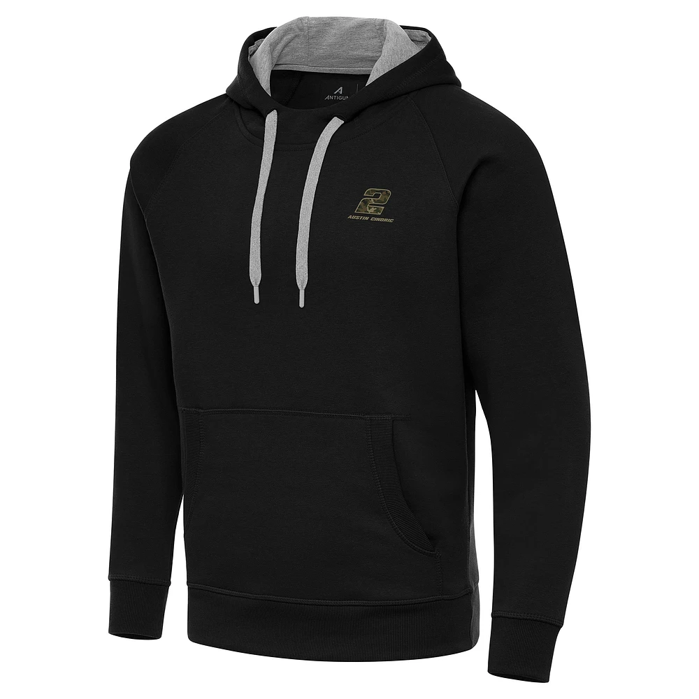 Men's Antigua Austin Cindric Fleece Victory Pullover Hoodie