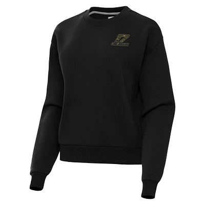 Women's Antigua Chris Buescher Victory Crewneck Pullover Sweatshirt