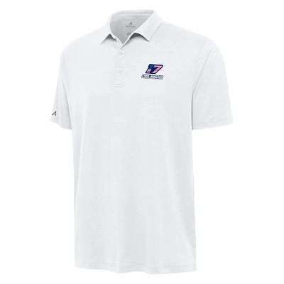 Men's Antigua White Chris Buescher Reprocess Polo