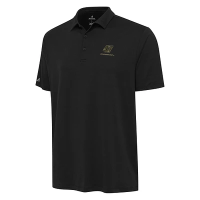 Men's Antigua Black Ricky Stenhouse Jr. Reprocess Polo