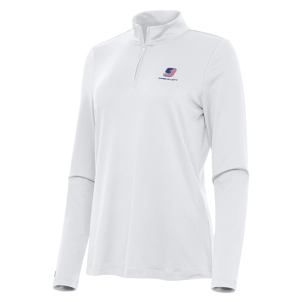 Women's Antigua Chase Elliott Reprocess Quarter-Zip Top