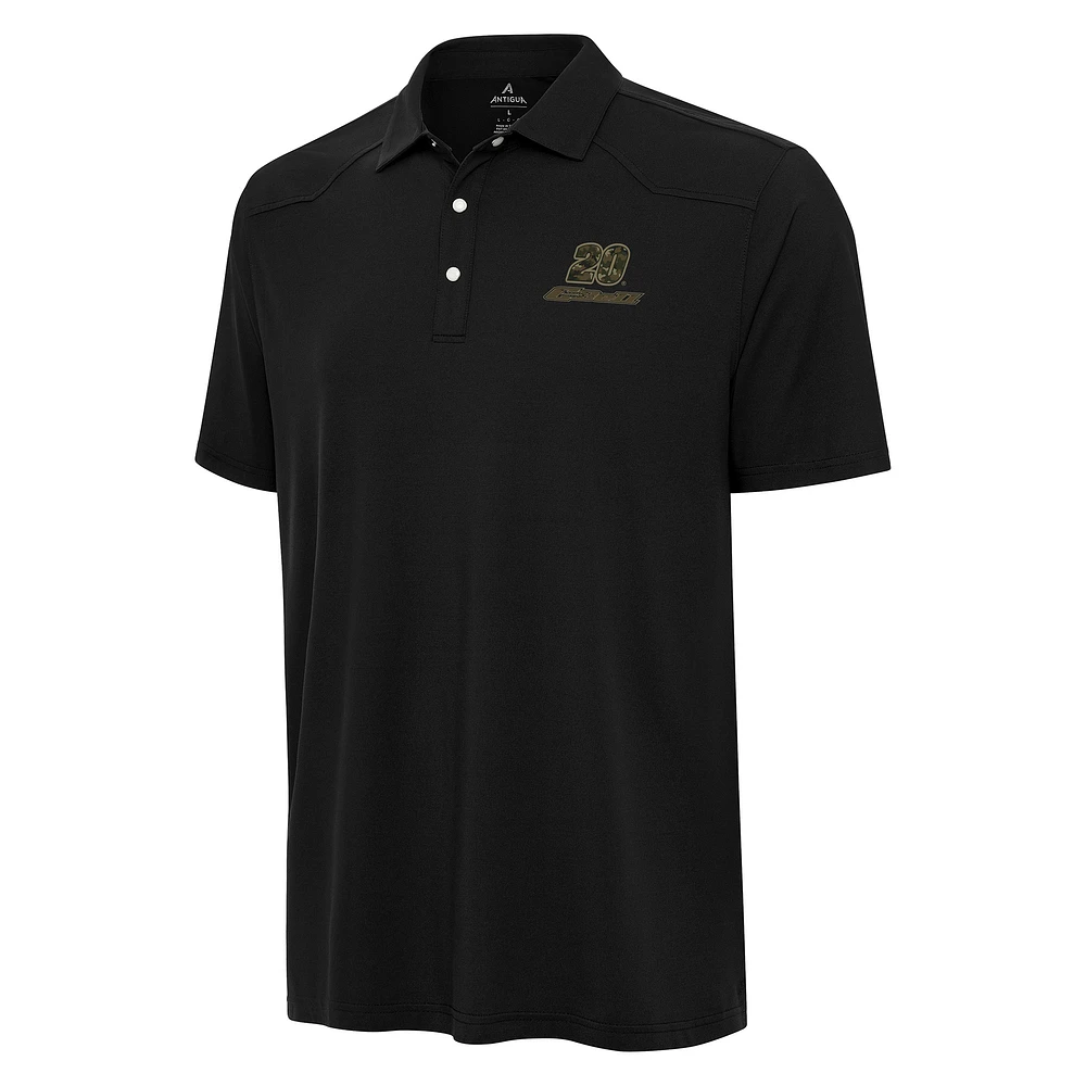 Men's Antigua Black Christopher Bell Western Polo