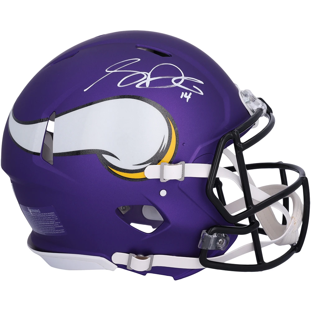 Sam Darnold Minnesota Vikings Autographed Riddell Speed Authentic Helmet