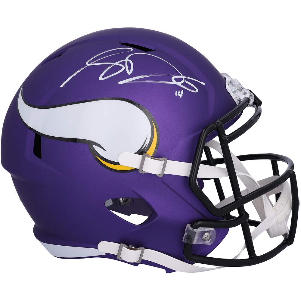 Sam Darnold Minnesota Vikings Autographed Riddell Speed Replica Helmet