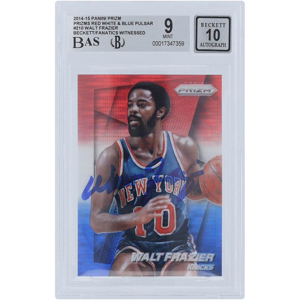 Walt Frazier New York Knicks Autographed 2014-15 Panini Prizm Red