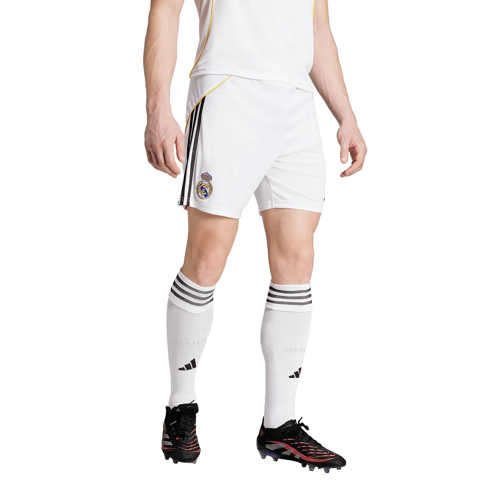 Men's adidas White Real Madrid 2025/26 Home AEROREADY Replica Shorts