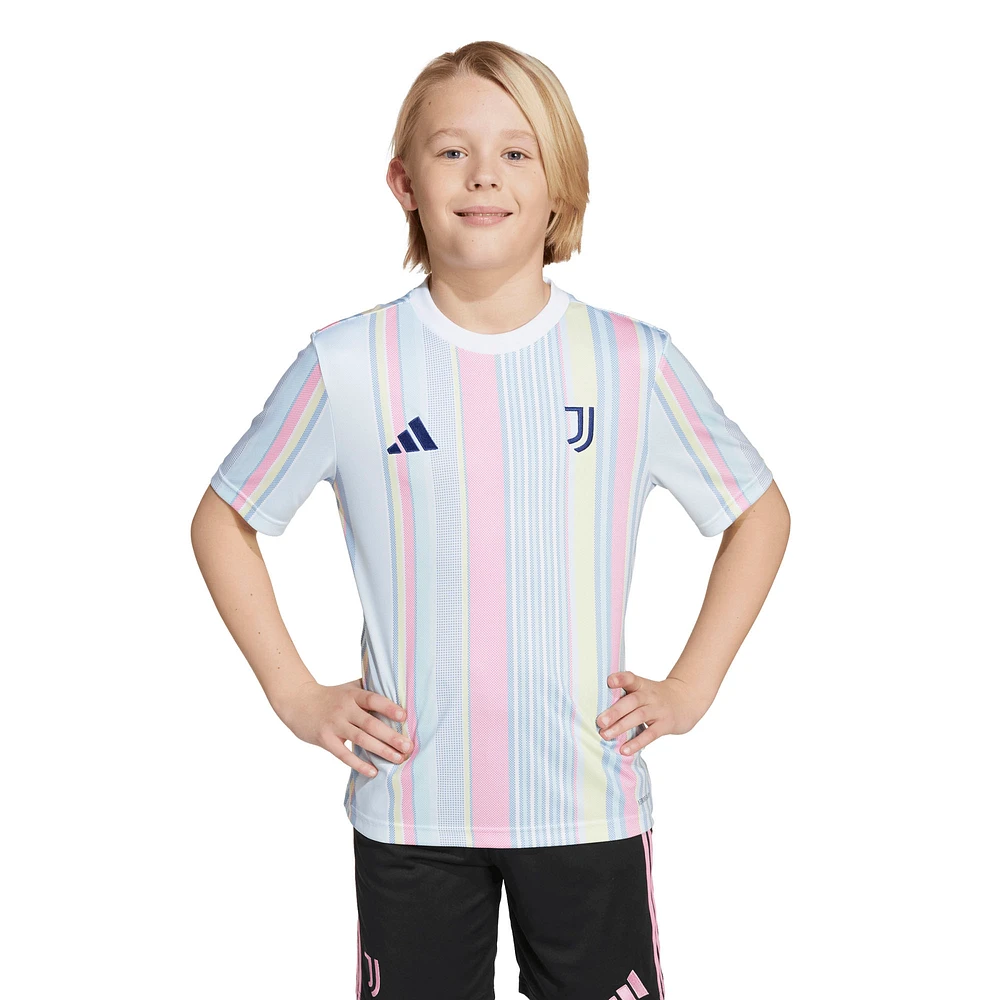 Youth adidas White Juventus 2025/26 Pre-Match AEROREADY Top