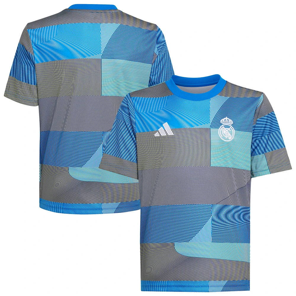 Youth adidas Blue Real Madrid 2025/26 Pre-Match Top