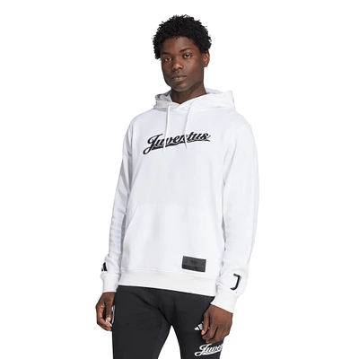 Men's adidas White Juventus US Pack Pullover Hoodie