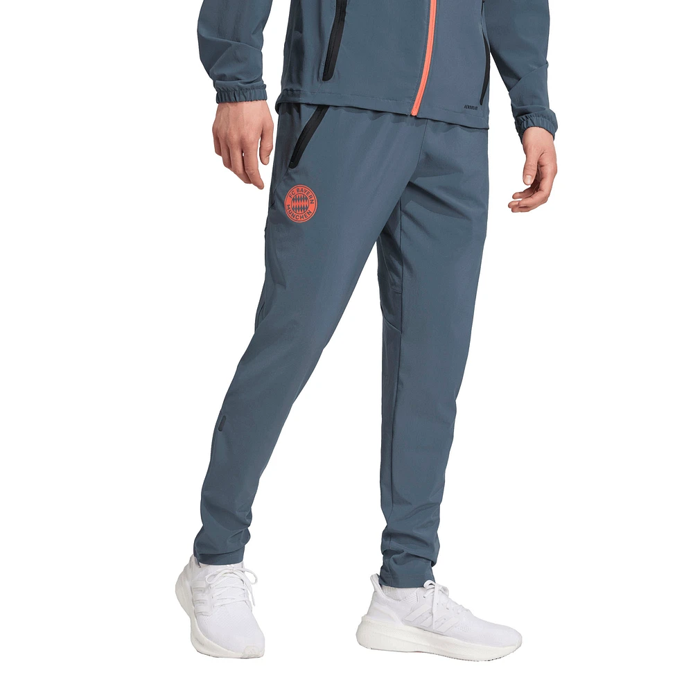 Men's adidas Gray Bayern Munich 2025/26 Tiro Vis Tech AEROREADY Travel Pants