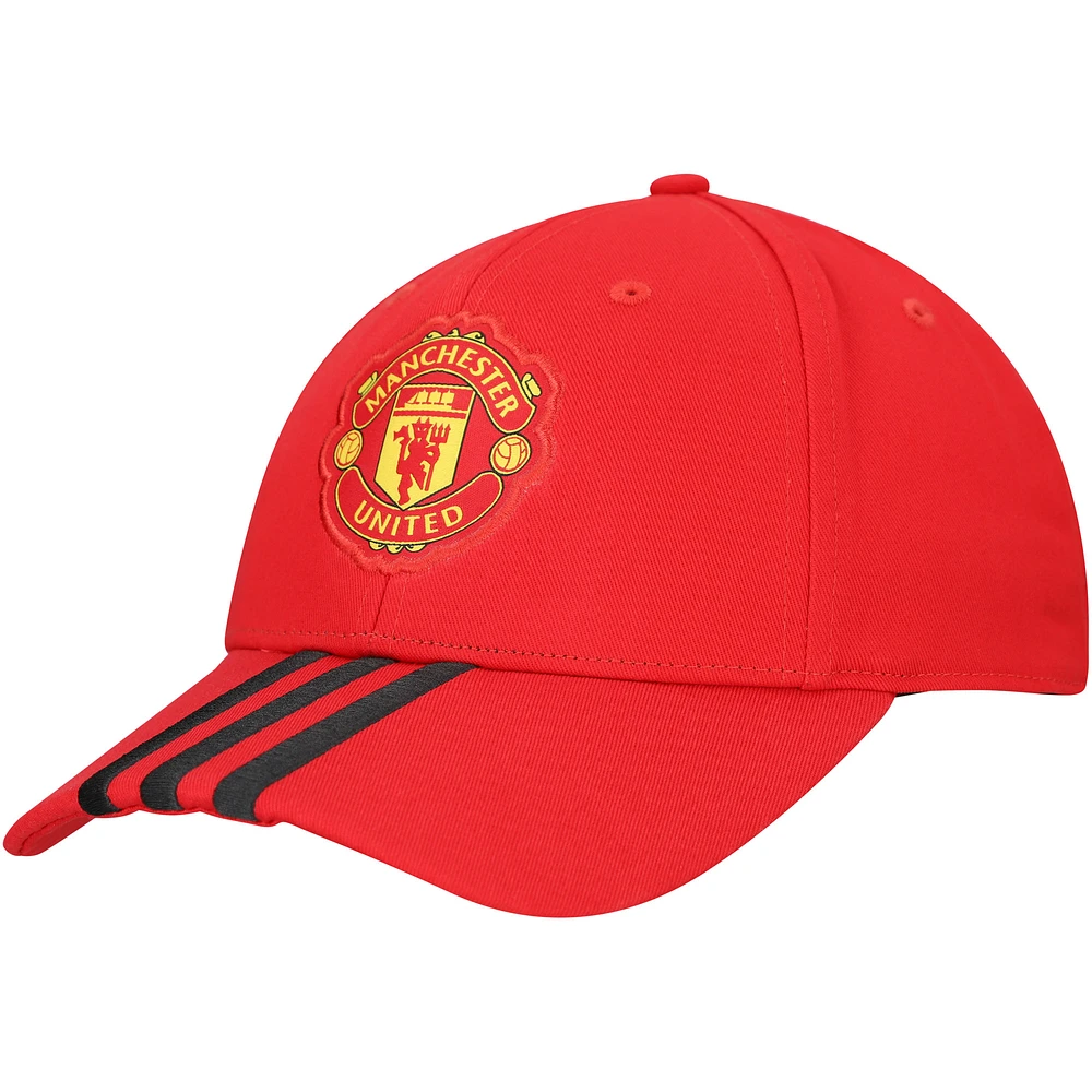 Unisex adidas Manchester United 3-Stripe Dad Adjustable Hat