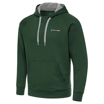 Men's Antigua Hunter Green Homestead-Miami Speedway Victory Pullover Hoodie