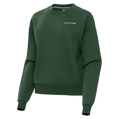 Women's Antigua Hunter Green Homestead-Miami Speedway Victory Pullover Sweatshirt