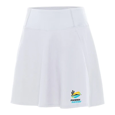 Women's Antigua White Phoenix Raceway Chip Skort