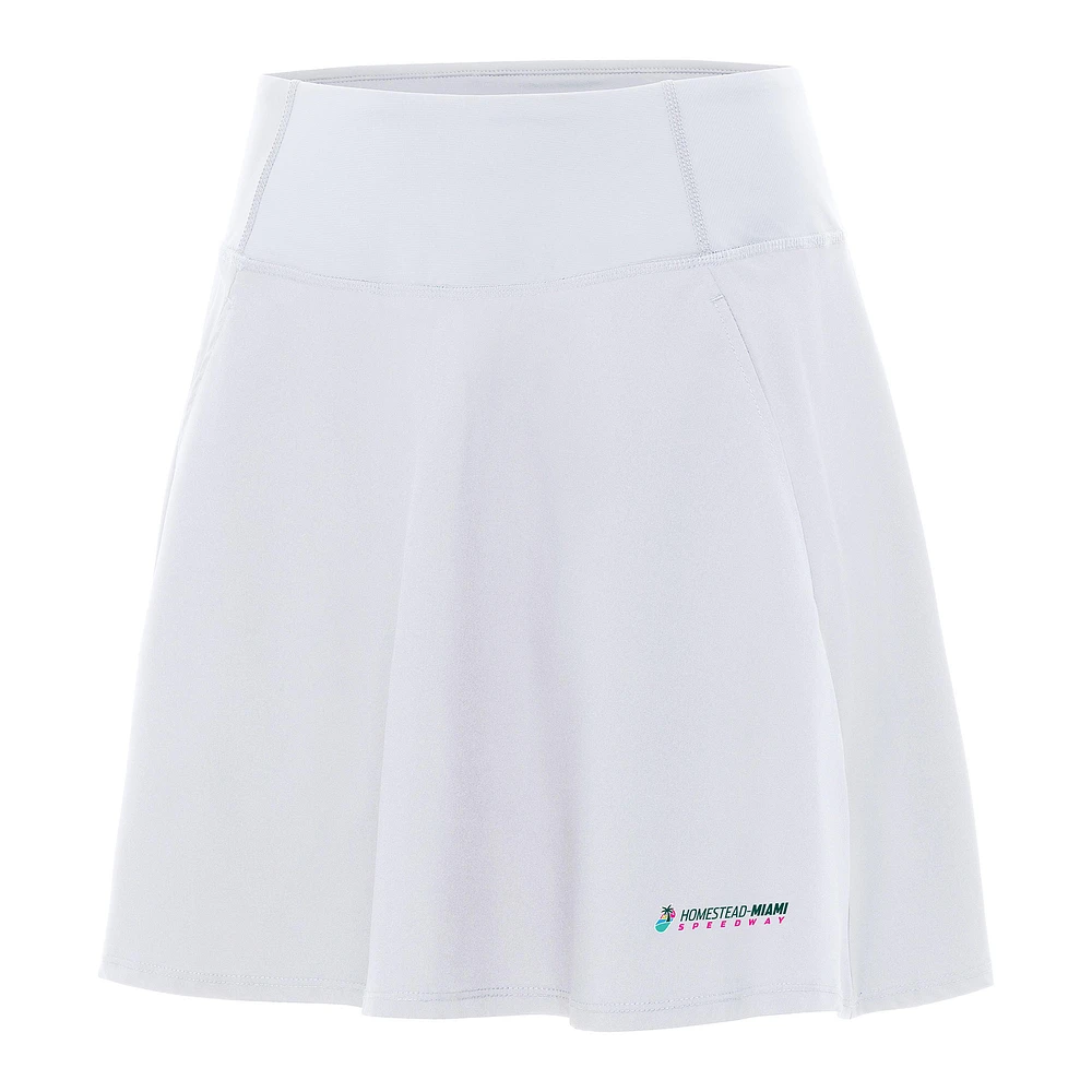 Women's Antigua White Homestead-Miami Speedway Chip Skort