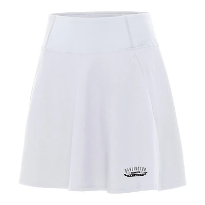 Women's Antigua White Darlington Raceway Chip Skort