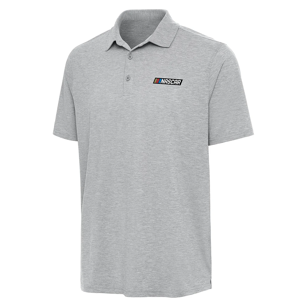 Men's Antigua Heather NASCAR Merchandise Par 3 Polo