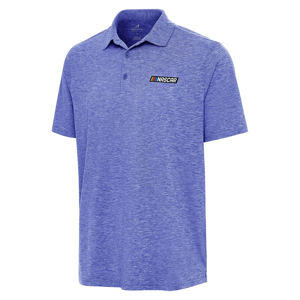 Men's Antigua Heather Royal NASCAR Merchandise Par 3 Polo