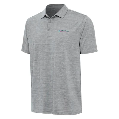 Men's Antigua Heather Gray Homestead-Miami Speedway Layout Polo