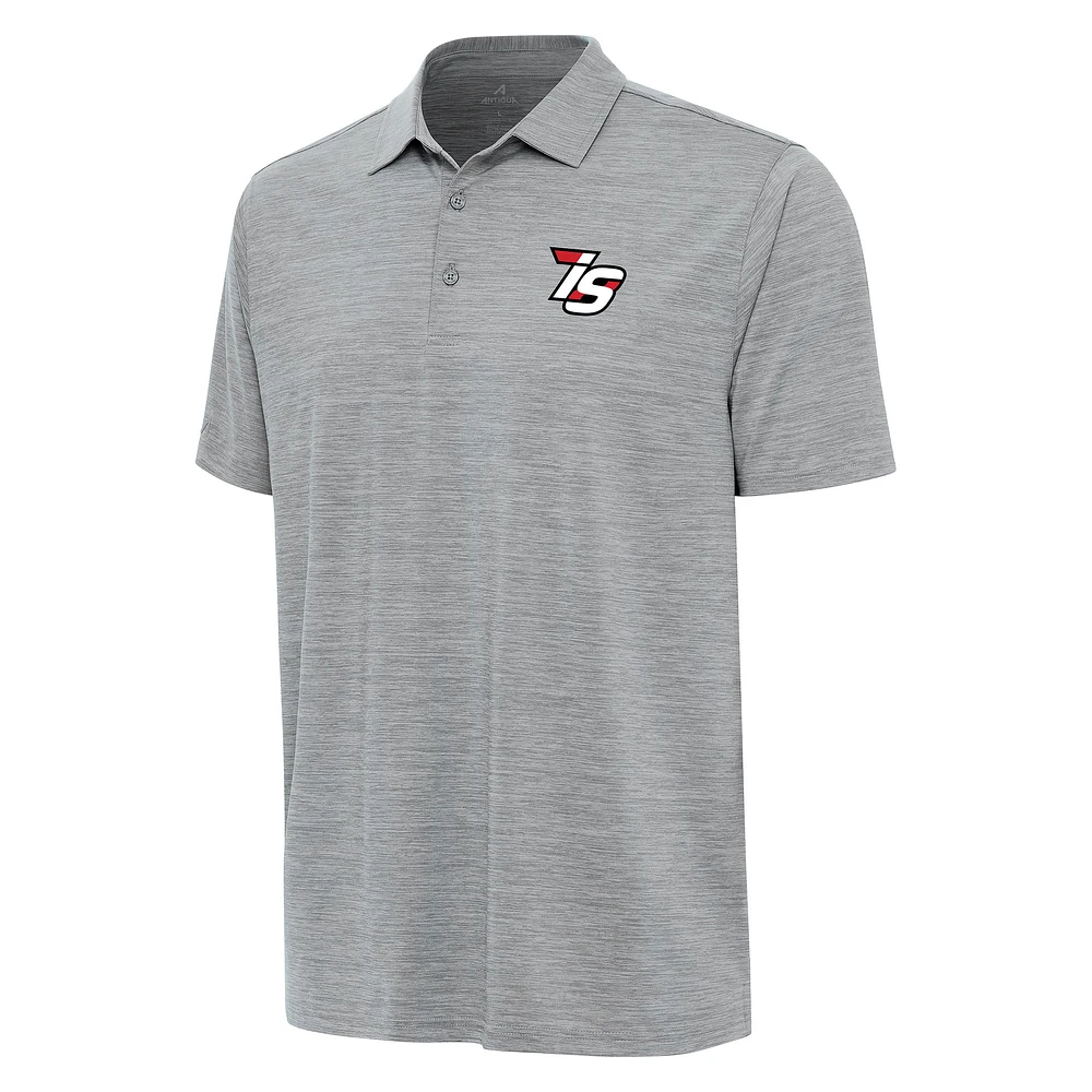 Men's Antigua Heather Gray Iowa Speedway Layout Polo