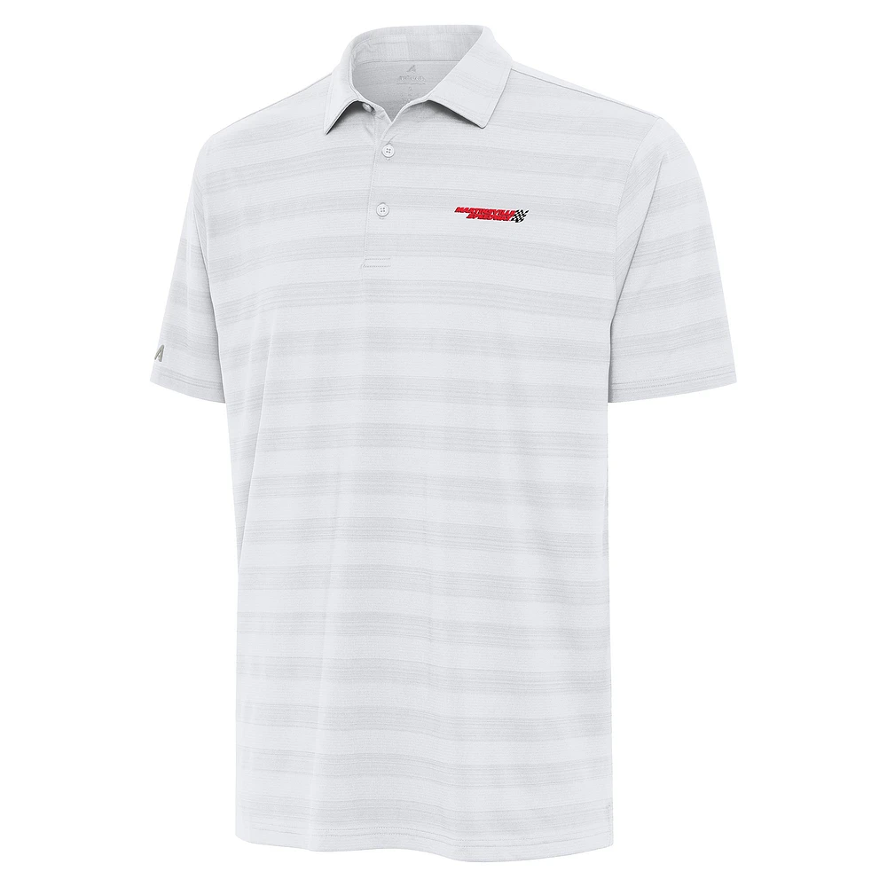 Men's Antigua White Martinsville Speedway Tunnel Polo