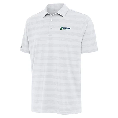 Men's Antigua White Michigan International Speedway Tunnel Polo