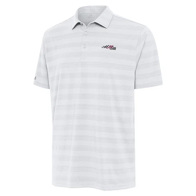 Men's Antigua White Joe Gibbs Racing Tunnel Polo