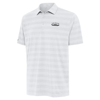 Men's Antigua White Darlington Raceway Tunnel Polo