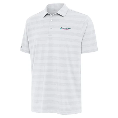 Men's Antigua White Homestead-Miami Speedway Tunnel Polo