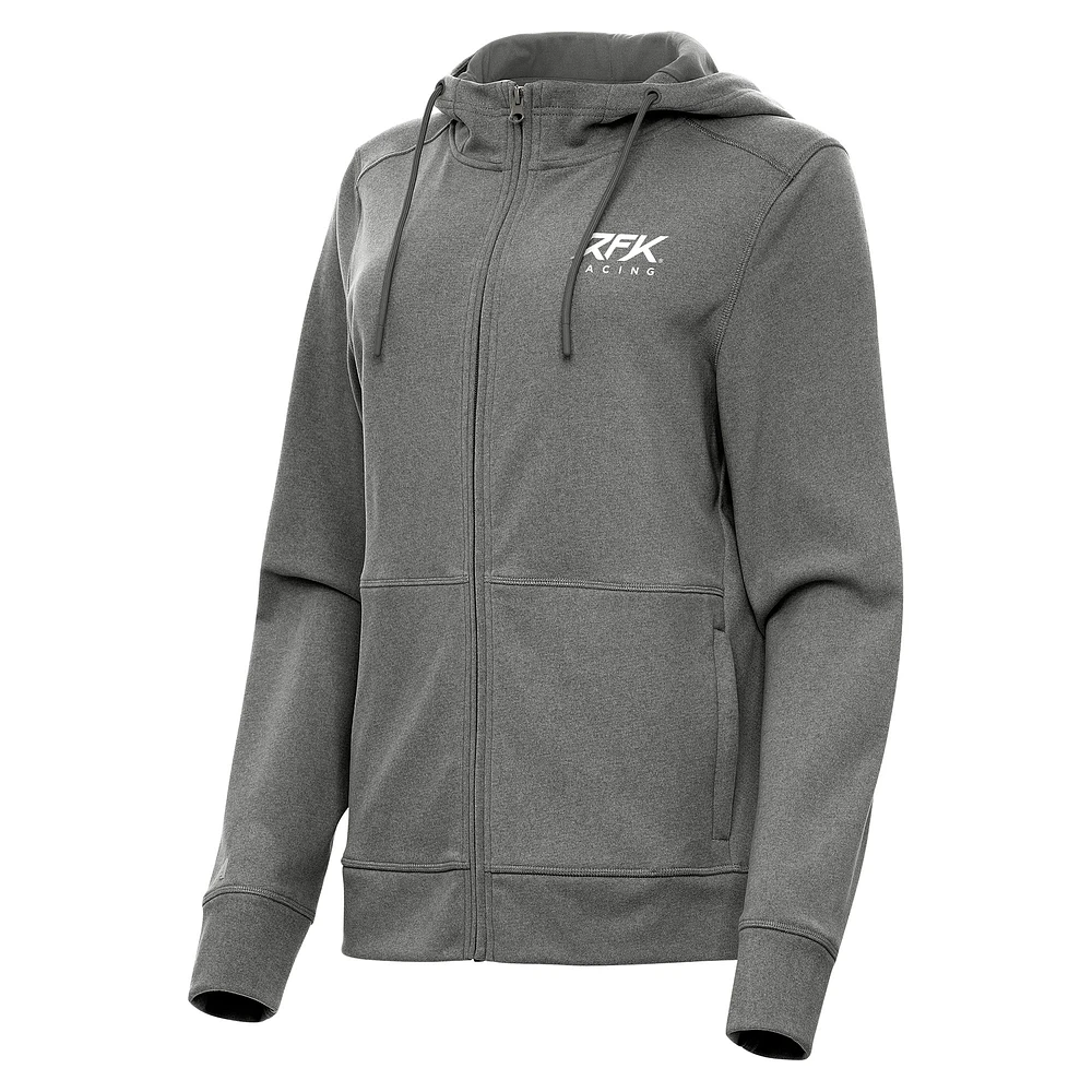 Seeker Full-Zip Hoodie Jacket Antigua Heather Roush Fenway Keselowski Racing