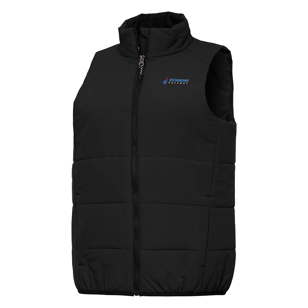 Women's Antigua Black Richmond Raceway Experience Full-Zip Vest