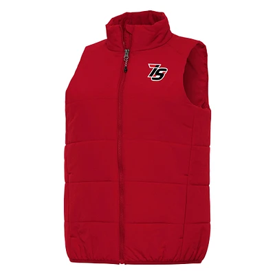 Women's Antigua Red Iowa Speedway Experience Full-Zip Vest