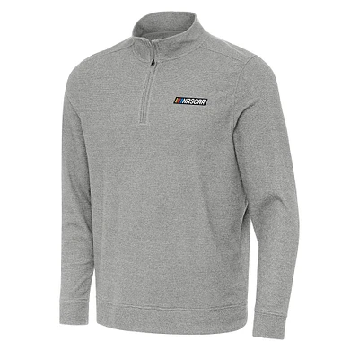 Men's Antigua Heather NASCAR Merchandise Subtle 1/4 Zip Pullover Direct to Film
