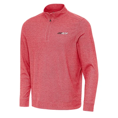 Men's Antigua Heather Richard Childress Racing Subtle 1/4 Zip Pullover Direct to Film