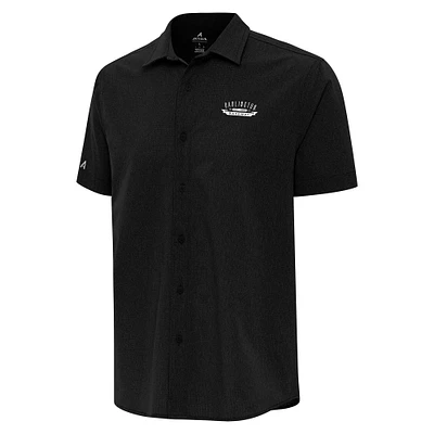 Men's Antigua Darlington Raceway Activate Full-Button Short Sleeve Top