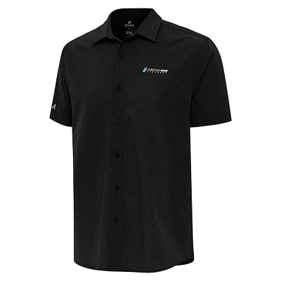 Men's Antigua Homestead-Miami Speedway Activate Full-Button Short Sleeve Top