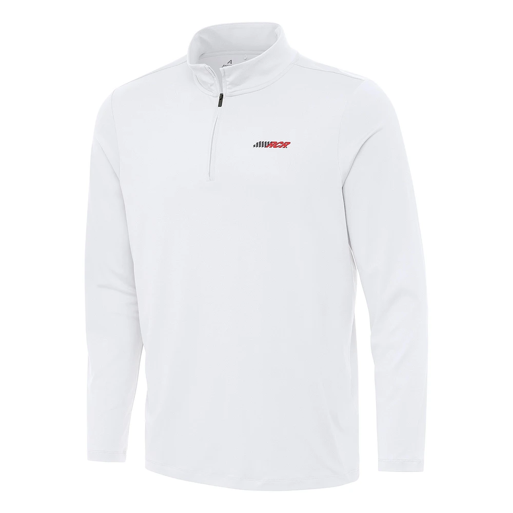 Men's Antigua White Richard Childress Racing Reprocess Quarter-Zip Top
