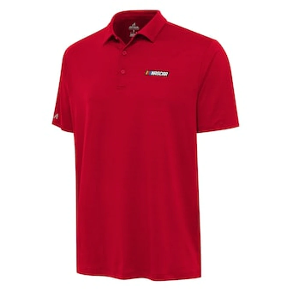 Men's Antigua Red NASCAR Merchandise Reprocess Polo
