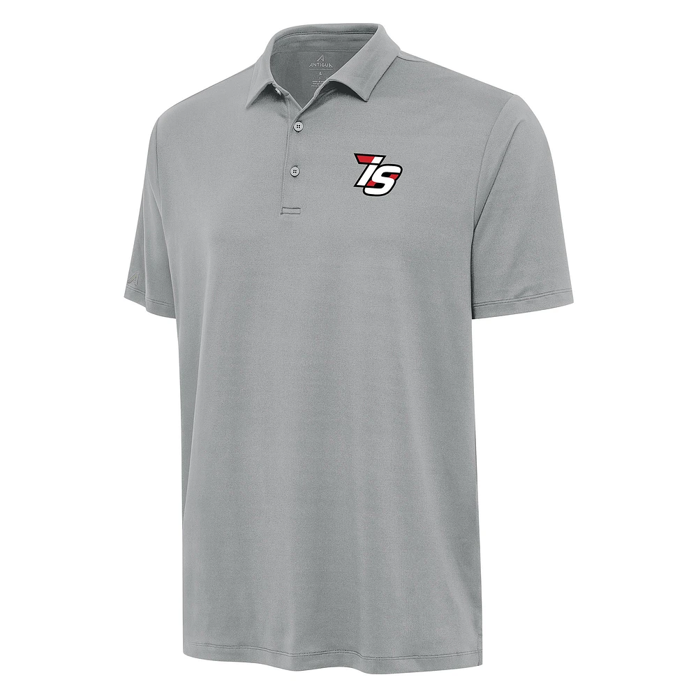 Men's Antigua Gray Iowa Speedway Reprocess Polo