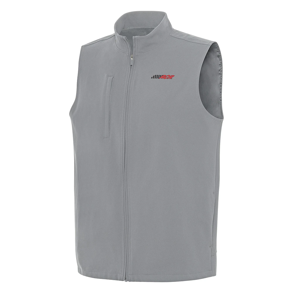 Men's Antigua Gray Richard Childress Racing Regard Full-Zip Vest